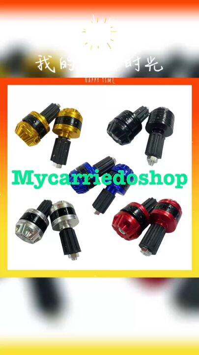 Tappi Manubrio Moto In Lega Alluminio CNC - Universali, Colore Nero, 1 Paio