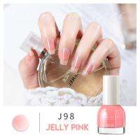 สีทาเล็บกึ่งเจล My Create #J098 Jelly Pink ✅  แบบไม่ต้องอบ