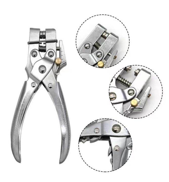 Twoinone punching pliers, eye pliers, adjustable punching depth