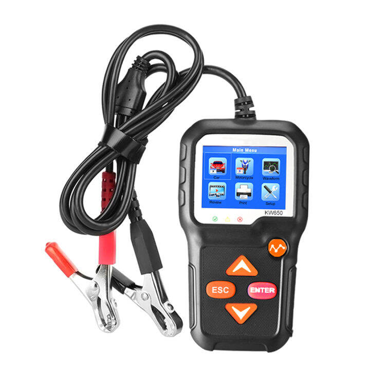 KONNWEI Car Battery Tester 12V Car Auto Load Tester on Cranking System ...