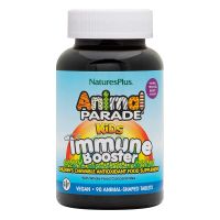 วิตามินเด็ก Natures Plus Animal Parade Immune Booster วิตามินกระตุ้นภูมิคุ้มกันสำหรับเด็ก แบบเคี้ยว 90 เม็ด NaturesPlus