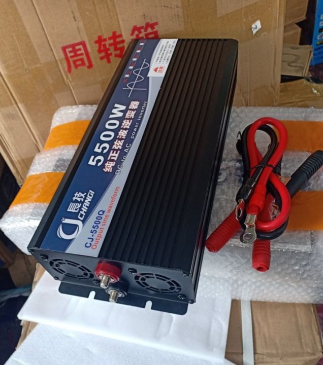 อินเวอร์เตอร์-เพียวซายเวฟ-5500w24v-cj-inverter-pure-sine-wave-ของแท้-เครื่องแปลงไฟฟ้า-ส่งจากโรงงานโดยตรง