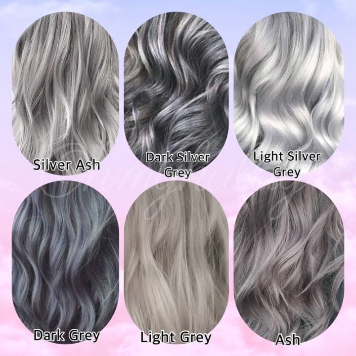 Ash/Grey Hair Color Series | Permanent Hair Dye Set (No Bleach Included) |  Lazada Ph