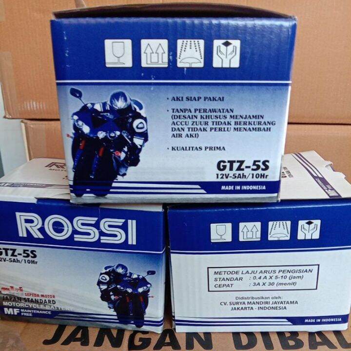 Aki Rossi GTZ5S Karisma Supra Beat Mio GTZ-5S GTZ5 YTZ5 Accu Vario M3
