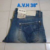 ยีนส์ใหม่ ยี่ห้อ A.V.H เอว 38 นิ้ว