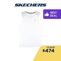 Skechers สเก็ตเชอร์ส เสื้อยืดแขนกุดผู้ชาย Men Performance Running Sleeveless Tee - SP22Q4M424-00JA