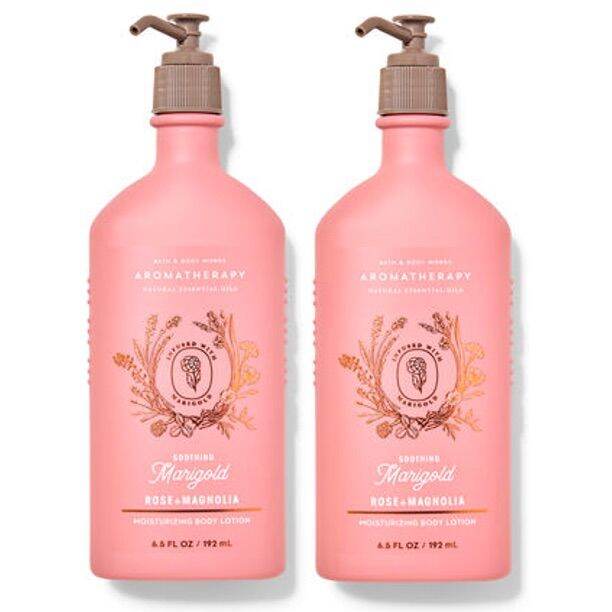 ORIGINAL BATH AND BODY WORKS AROMATHERAPY SOOTHING MARIGOLD ROSE