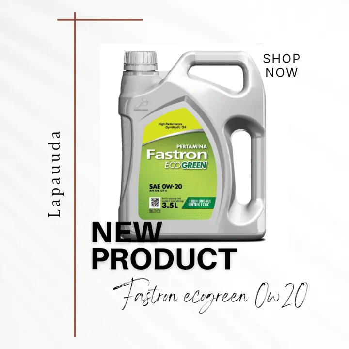 Fastron Eco Green 0W20 3.5 liter Lazada Indonesia