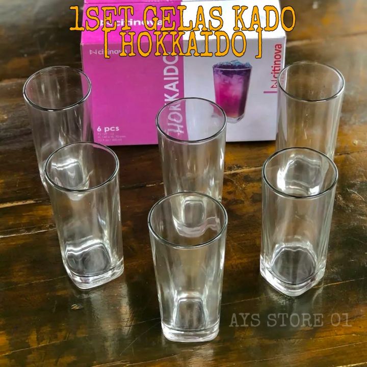 Gelas Kotak Hokkaido Gelas Es Gelas Jus Gelas Susu Gelas Kaca 350ml Lazada Indonesia 6942