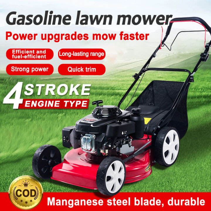 Gasoline Lawn Mower Heavy Duty Original Grass Cutter 4 Stroke Sale Hand ...