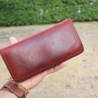 ส่งฟรี กระเป๋าสตางค์ Redwing Cherry Wallet ทำจากหนังม้า Chromexcell U.S.A - Vintage Leather Style with Free Shipping! ?