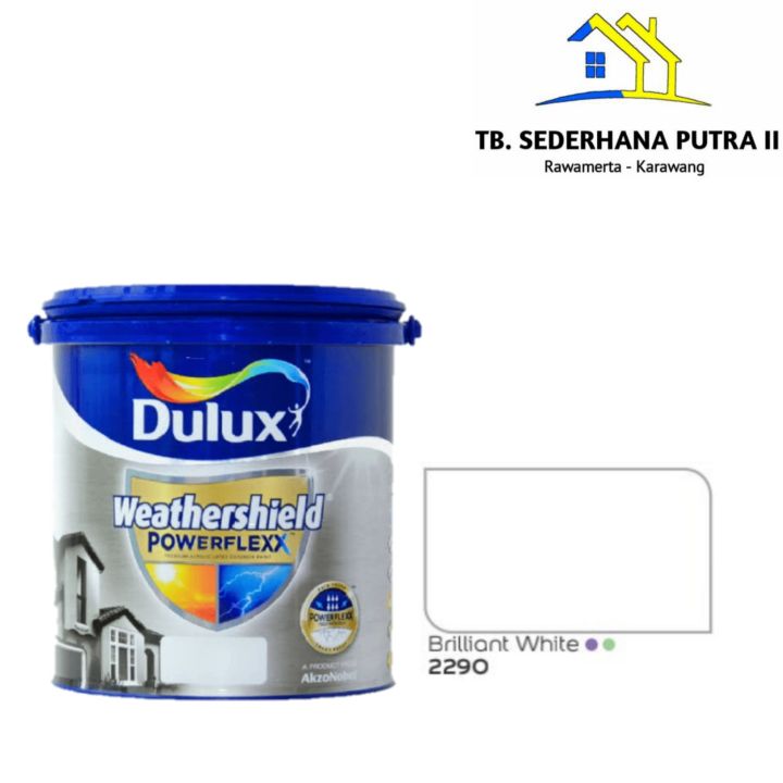 Cat Tembok Luar Dulux Weathershield Powerflexx 2 5ltr Lazada Indonesia