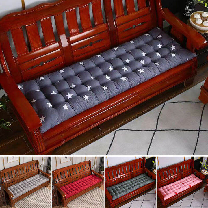 Thickened solid wood sofa cushion four seasons universal mahogany three