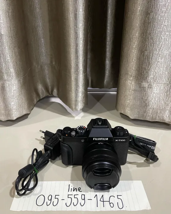 (สินค้ามือ2) กล้อง Fuji XT100 ติดเลนส์ 1545 wifi เซลฟี่ได้ค่ะ อุปกรณ์