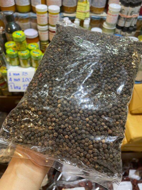 พริกไทย-พริกไทยดำ-พริกไทยเม็ด-คัดคุณภาพ-กลิ่นหอม-black-pepper-peppercorns-ขนาด-500-กรัม