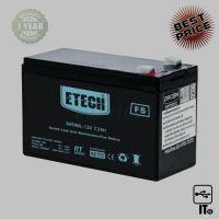 Battery 7.0Ah 12V ETECH ประกัน 1Y แบตเตอรี่ UPS เครื่องสํารองไฟคอมพิวเตอร์ เครื่องสํารองไฟ เครื่องสํารองไฟฉุกเฉิน เเบตสํารอง ไฟสํารอง ยูพีเอส