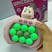 POP IT ไฟฟ้า ยูนิคอร์น มีไฟ กดเร็ว 200เลเวล - แถมถ่าน มี 4 โหมด ป๊อบอิท Unicorn