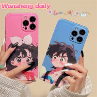 Wansheng เคสโทรศัพท์มือถือลายอะนิเมะการ์ตูนภาพสีน้ำมันสไตล์เพรพพี้ INS แนวญี่ปุ่นและเกาหลีสำหรับ iphone13promax iPhone 13เคสนิ่มซิลิโคนหุ้มทั้งเครื่องกันกระแทกไอเดียสร้างสรรค์แบบใหม่สำหรับผู้หญิง14Pro 12คู่รัก14PM