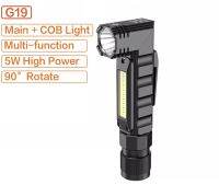 SupFire G19 Led Flashlight 90 Degree Twist Rotary Clip 800LM Waterproof Magnet Mini Lighting LED Torch Outdoor