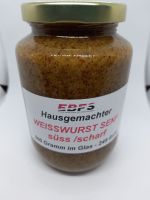 Weisswurst Senf Hausgemacht süss / scharf 500 ml im Glass / Weisswurst mustard Homemade sweet / spicy 500 ml in a jar