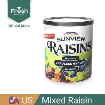  Sunview Organic Green Raisins - 3 15 Oz. Canisters