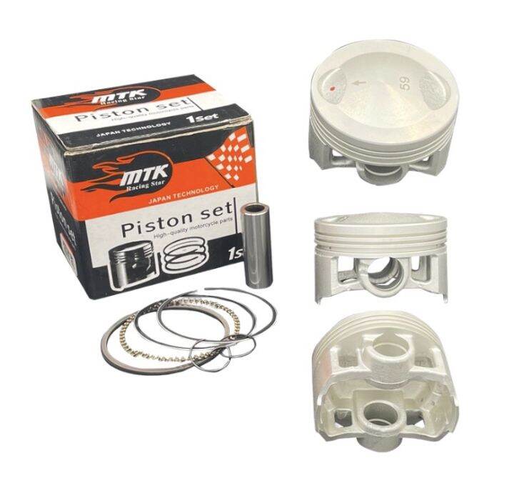 MTK PISTON KIT MIO SPORTY 59MM SEMI DOME Lazada PH