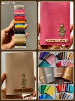 ทำเร็ว ส่งไว !!! ปกพาสปอร์ต Passport cover สลักชื่อฟรีด้วยเลเซอร์ เพิ่มจี้ตกแต่งได้ (เพียงตัวละ 20จ้า)มีบริการจัดวางให้ดูก่อนติดลงชิ้นงานจริง