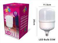 หลอดไฟทรงตุ้ม LED แสงสีขาวขนาด 55 วัตต์