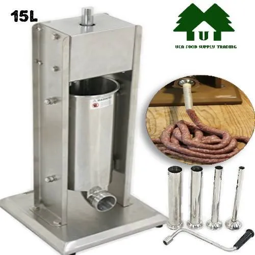 10L /15L Sausage Stuffer Machine with free stainless 4pcs Funnel and