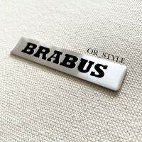 โลโก้ BRABUS เพลทอลูมิเนียมบาง ขนาด 8.2x1.6cm