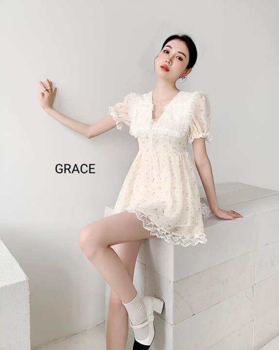 มินิเดรสสวยหวานป้ายgrace