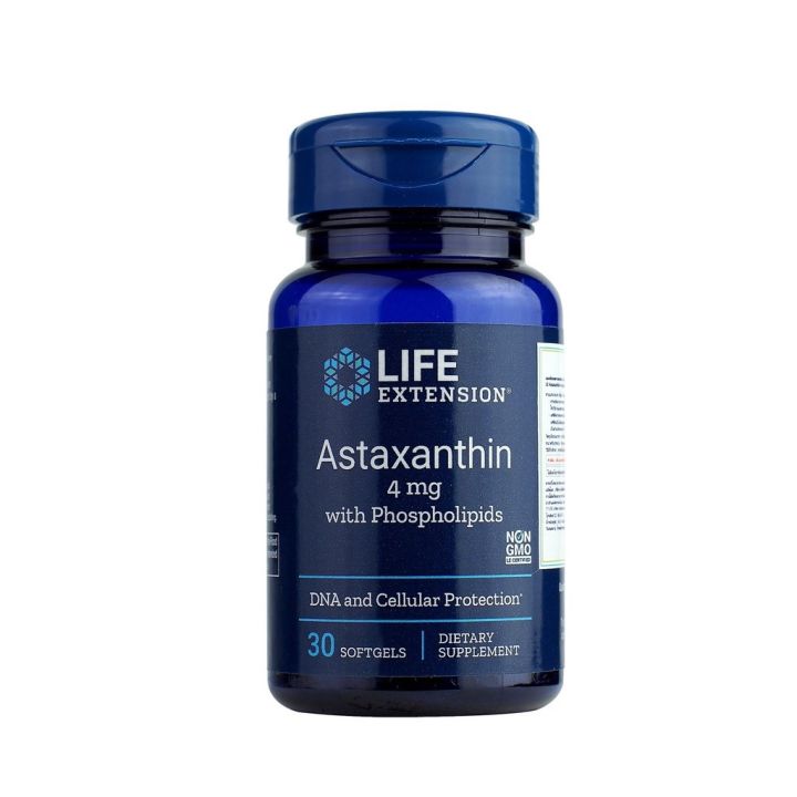 EXP. 11/24 ★ LE Astaxanthin 4mg. With Phospholipids 30 softgels แอสต้าซานธิน