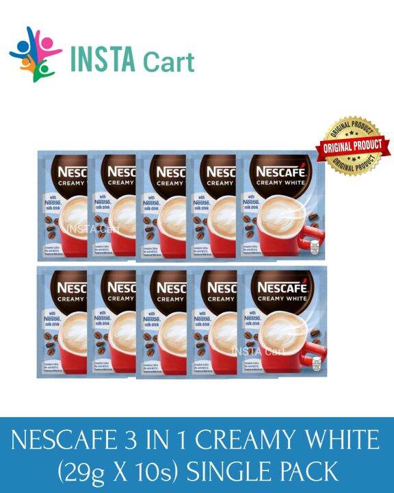 NESCAFE CREAMY WHITE 3 IN 1 COFFEE (29g X 10s) SINGLE PACK SACHET ...