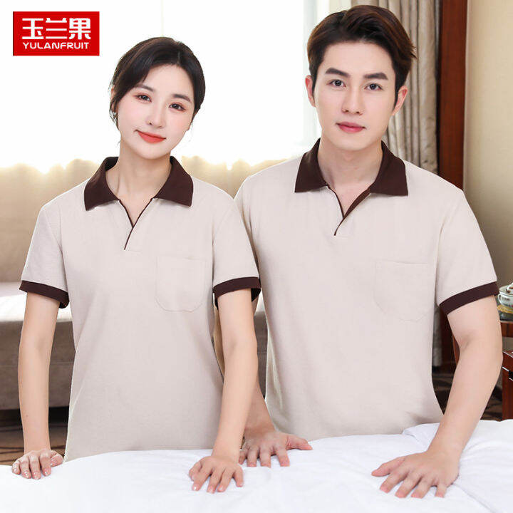 Cleaning Work Clothes ShortSleeved Tshirt Summer Hotel Guest Room