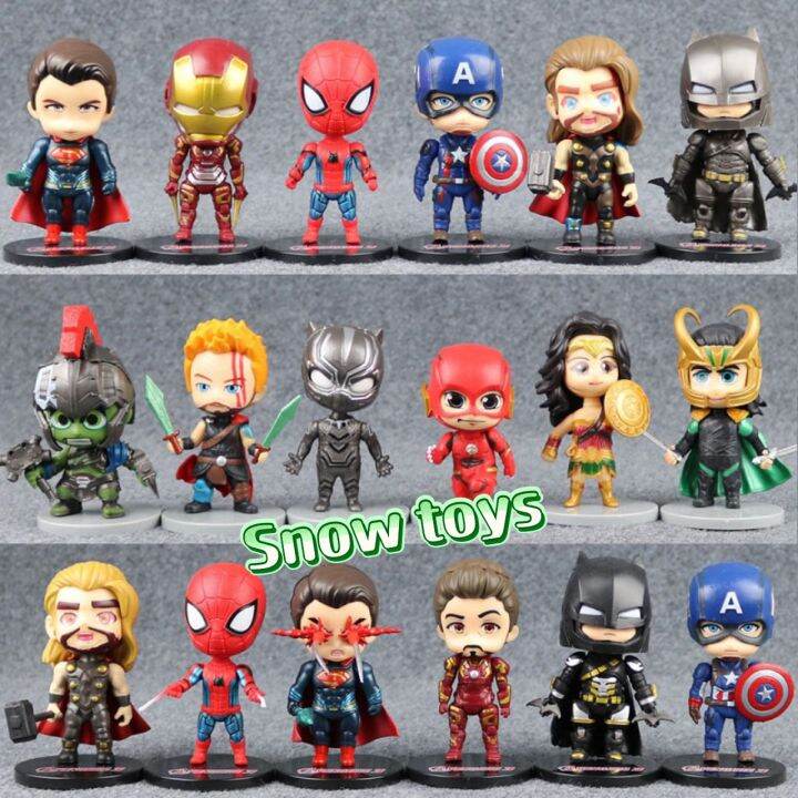 Mô Hình Avengers Dc Marvel Thor Captain America Black Panther Black Widow  Batman Hulk Loki Thanos Doctor Strange Iron Man Spider Man The Flash  Hawkeye Super Man Wonder Women | Lazada.Vn