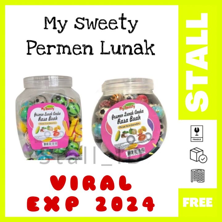 My Sweety Permen Viral Lunak Aneka Rasa Buah Toples Isi 50pcs Jar Lazada Indonesia