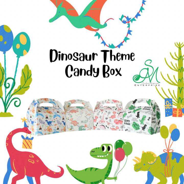 Dinosaur Candy Box Party Loot Bag Gable Box Lazada PH