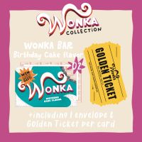 heartmepeach ♡ WONKA BAR CARD: Birthday Cake flavor ♡