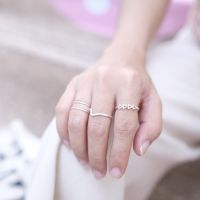 everyday.created - korea silver ring set เซตแหวนเงินสไตล์เกาหลี