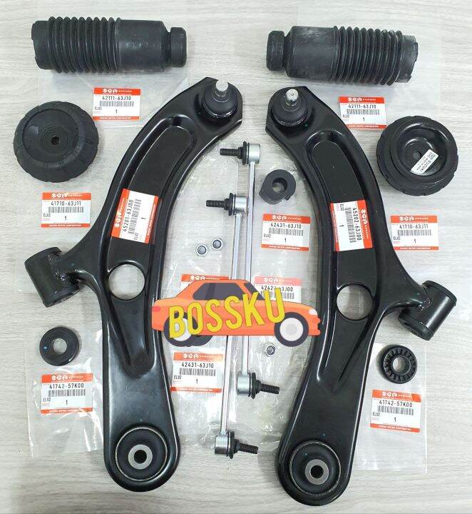 12 IN 1SET FRONT SUSPENSION PART(ABSORBER MOUNTING/LINK/BUSH/LOWER