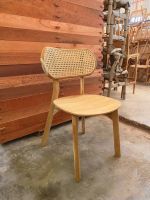 ส่งฟรี! เก้าอี้ไม้สัก เก้าอี้รับประทานอาหาร พนักพิงหวาย Dining Chair