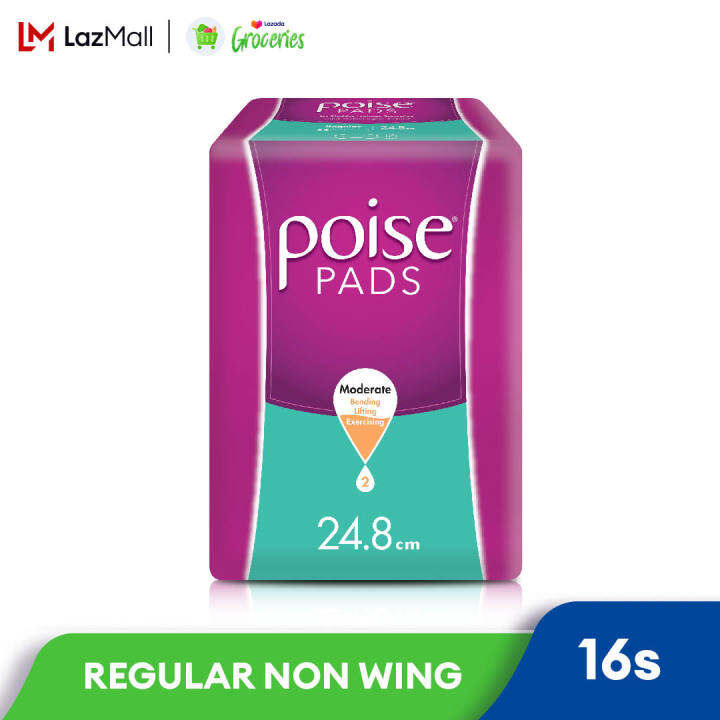Poise Pads Regular Non Wing 16s Lazada