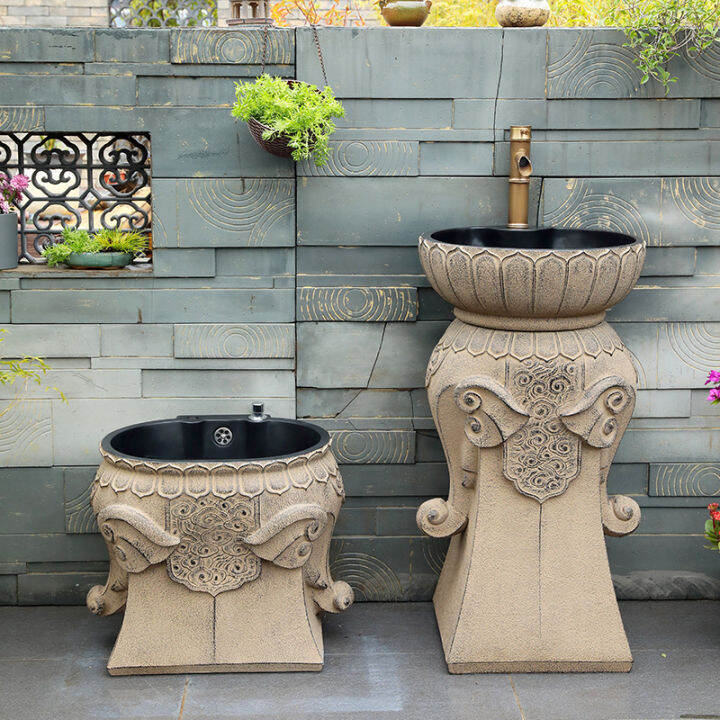 Shangshifang Courtyard Outdoor Sink Balcony Wash Basin Household Wash ...