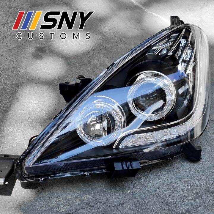 Innova Projector Headlights with Halo Rings Angel Eyes and DRL