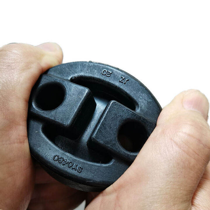 Car Universal Exhaust Pipe TwoHole Rubber Rings Muffler Rings Smoke