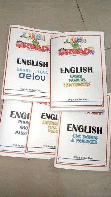 English Reading Booklets 5 Booklets Effective Lazada Ph