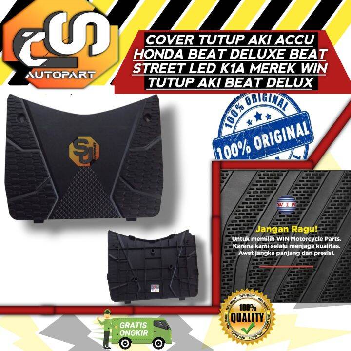 Cover Tutup Aki Accu Honda Beat Deluxe Beat Street Led K1A Merek WIN