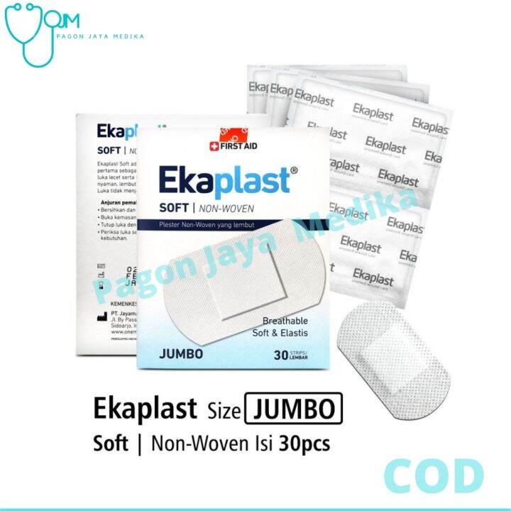 Onemed Plester Luka Non Woven Ekaplast Soft Jumbo Box Isi Strip Lazada Indonesia