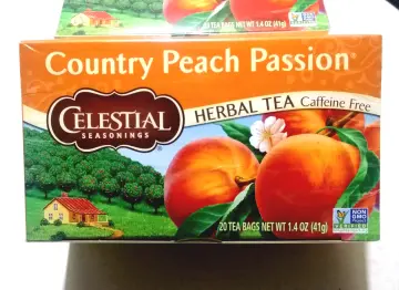 Herbal Tea, Country Peach Passion, Caffeine Free, 20 Tea Bags, 1.4