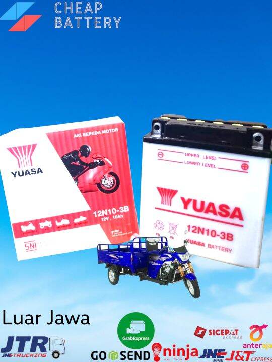 Aki motor viar tossa 12n10-3b yuasa basah | Lazada Indonesia